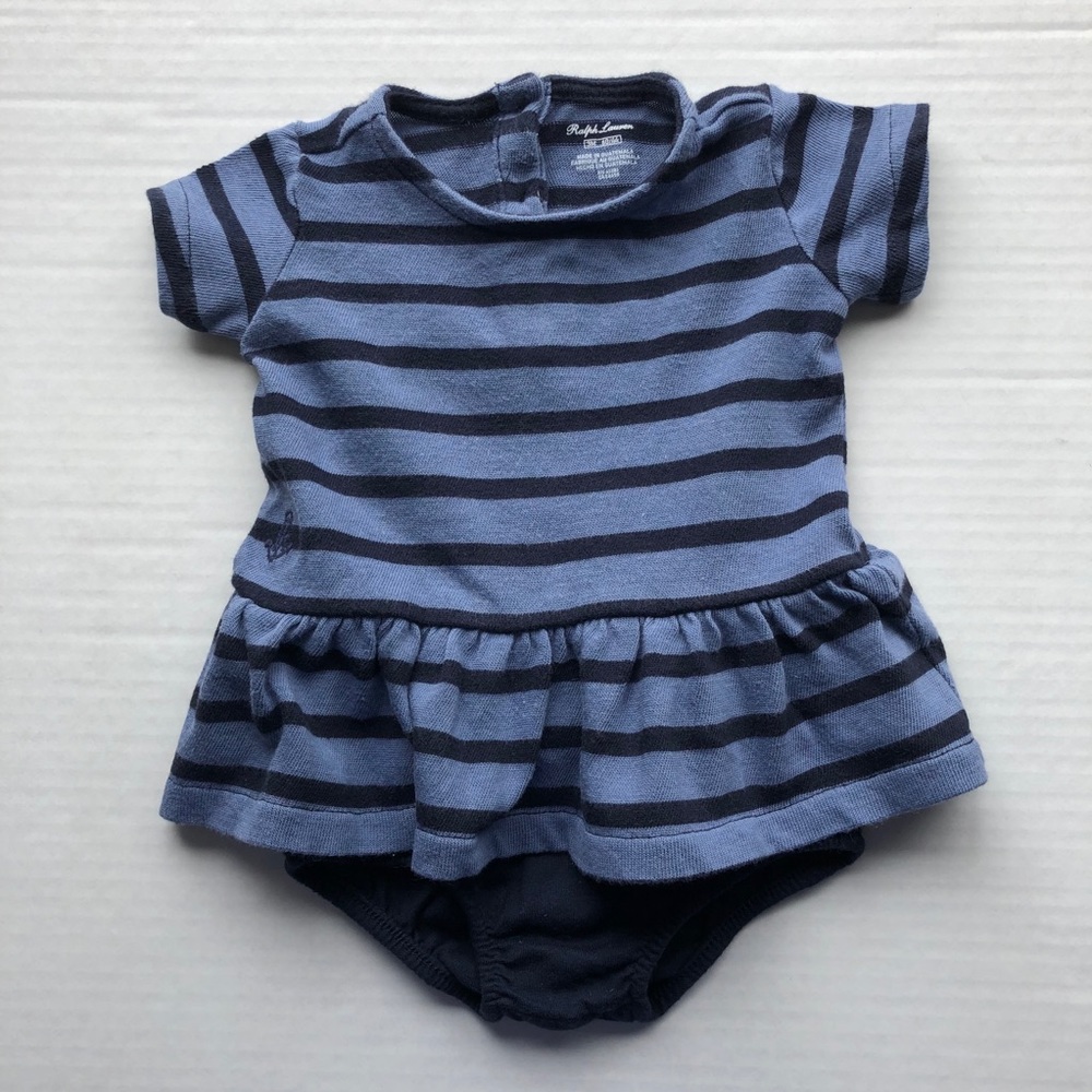 Ralph Lauren Striped Top w/ bloomer Infant Size 3M